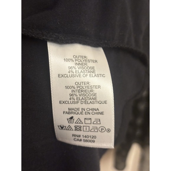 Maette Women's Black Ruffle Top Silver Dots Sheer Lined Size Large - Picture 4 of 8